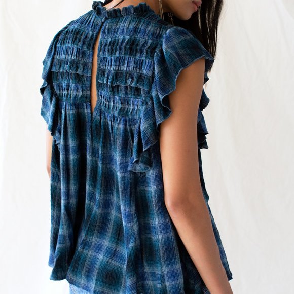 NWT Free People Not Your Average Girl Top / Navy - Picture 6 of 7